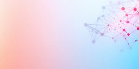 A colorful background with a lot of dots and lines. The background is pink, blue, and white