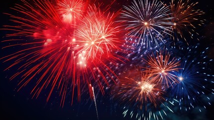 Fototapeta premium celebration red blue white