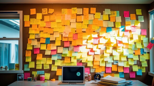 goals post it wall