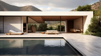 Fototapeta premium minimalist mexico house