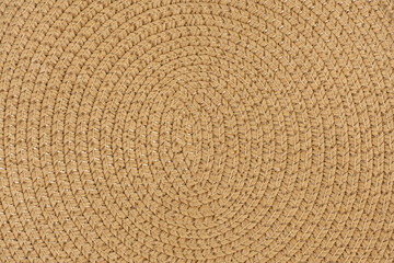 Woven straw texture background. Natural woven straw. Wicker cloth. Wooden mat pattern