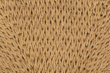 Woven straw texture background. Natural woven straw. Wicker cloth. Wooden mat pattern