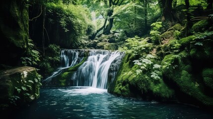 tranquil flowing water
