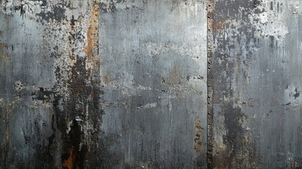 Obraz premium Heavy duty metal grey industrial textured background creates a striking visual, perfect for projects requiring a solid and durable appearance. Ideal for adding depth to design work.