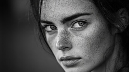 Fototapeta premium Woman with freckles