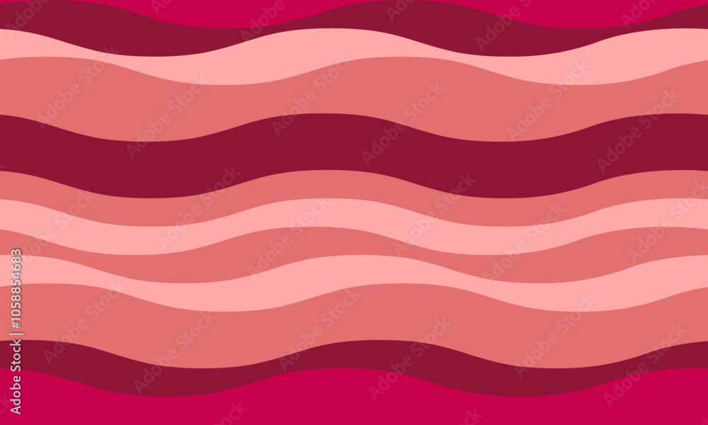 Poster abstract background with wavy stripes in vibrant colors, creating a rippled, liquid effect. smooth c