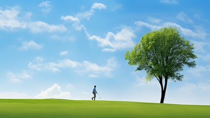 simplicity golf green silhouette