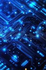 Computer Circuit Board Close-Up