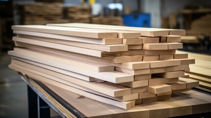 Obraz premium workshop white oak wood