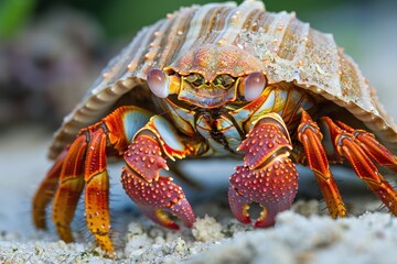 Big hermit crabs can survive in both land and water