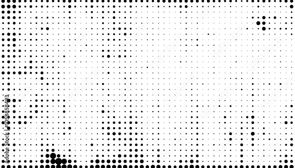Poster halftone background vector, abstract backdrop design with two tone pattern and copy space for edit y