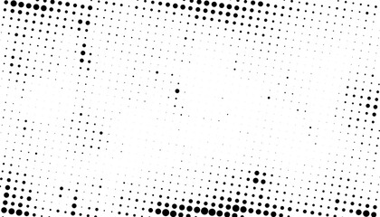 Halftone background vector, abstract backdrop design with two tone pattern and copy space for edit your content	