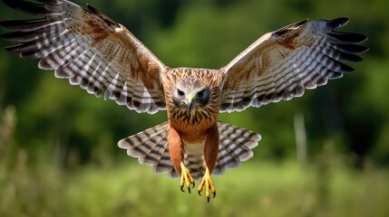 Obraz premium bird red shouldered hawk
