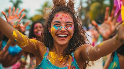 A multicultural event where participants express emotions in unique ways, celebrating cultural diversity