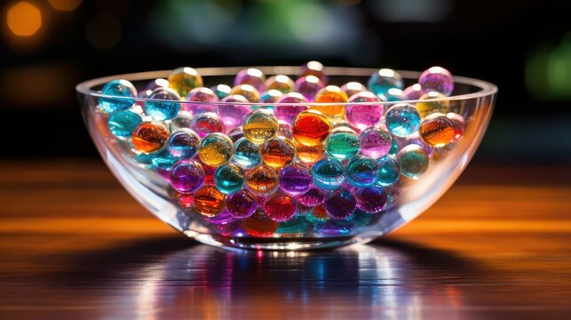 vibrant water beads