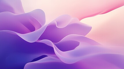 Obraz premium Beautiful layered hearts in purple and pink hues, a digital art masterpiece that exudes charm and elegance