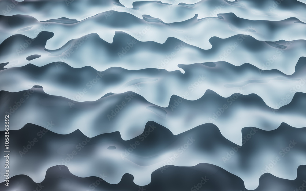 Poster abstract wave pattern background, 3d rendering.