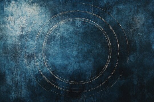 Blue Circle on Background