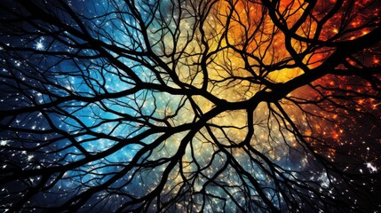photo christmas tree abstract