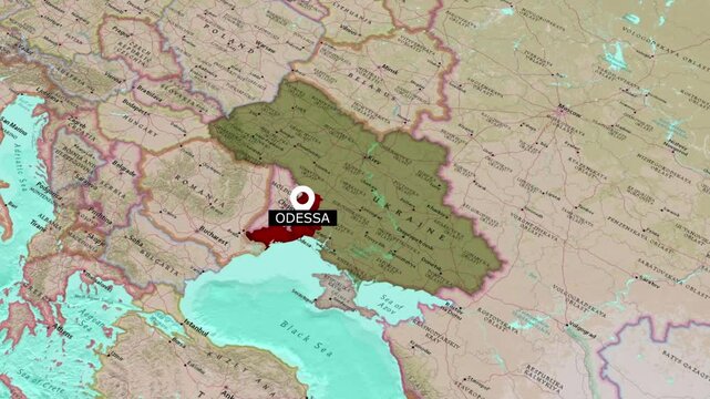 The State Of Odesa.Political map of ukraine.Odesa map
