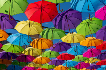 Obraz premium colorful umbrellas