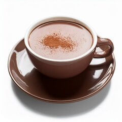 Isolated warming cup of hot cocoa chocolate
