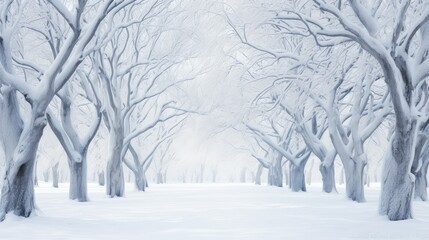 Obraz premium wonderland snow tree background