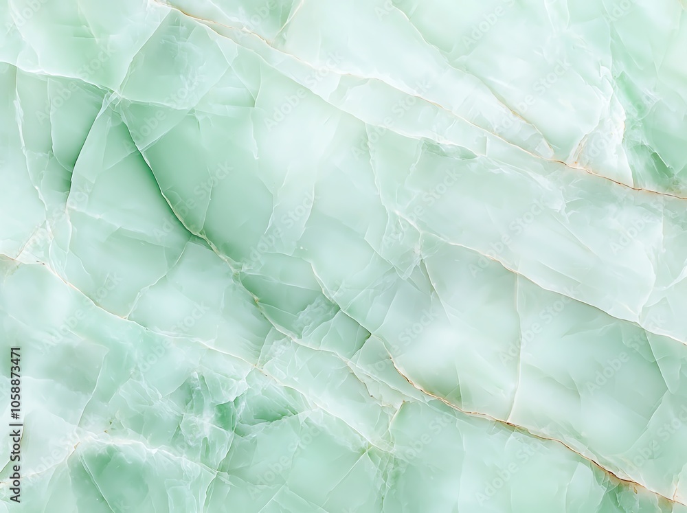 Poster elegant green marble texture with natural patterns, perfect for a luxurious background or design ele