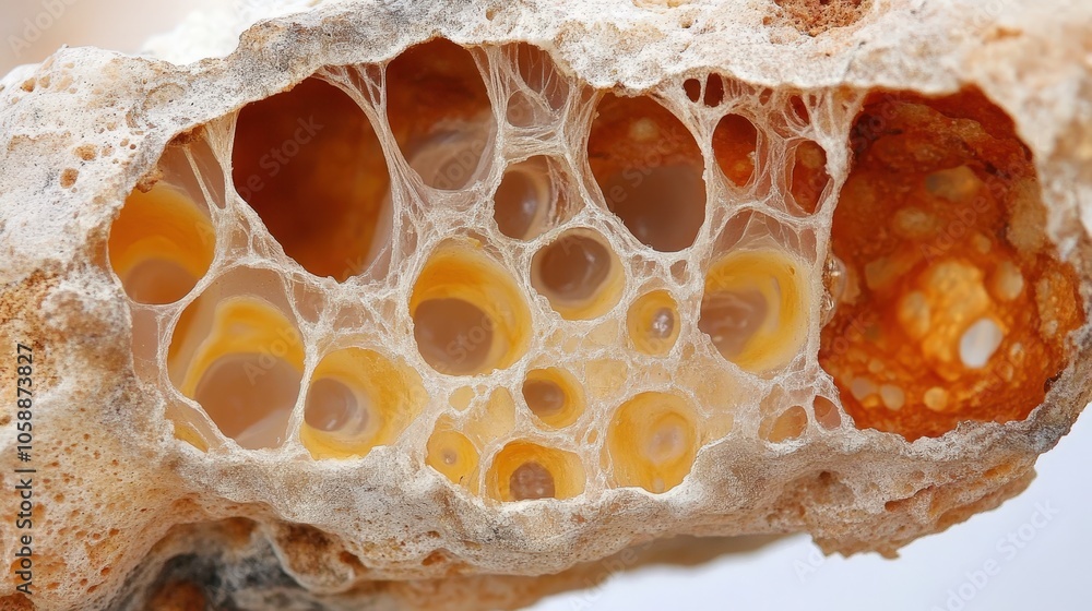 Poster abstract stone texture with honeycomb pattern natural background