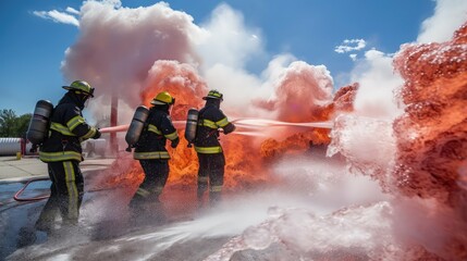emergency fire extinguisher foam