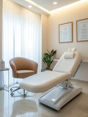 White Chair in Room Next to Window