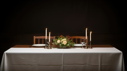 formal blank space table