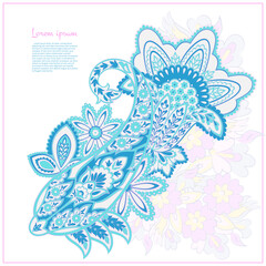 Obraz premium Paisley. Ethnic ornament. Vector illustration isolated