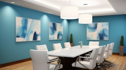 calming conference room walls