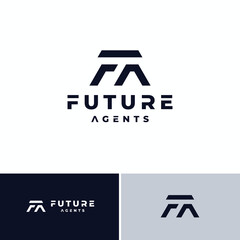 letter f a game house logo design