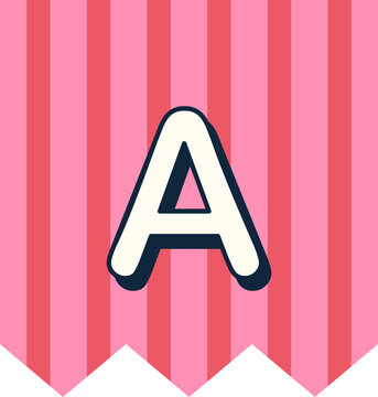Alphabeth Colorful Letter Happy Birthday
