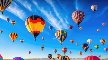 flight balloons blue