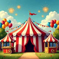 Obraz premium Carnival Festival Design, AI Generated