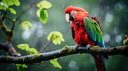 Obraz premium tree red and green