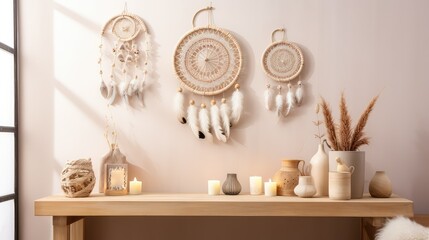 round wood wall frame