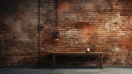 industrial mason brick wall