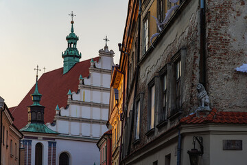 Lublin Old Town, Poland 1.08.2024. Lublin, the city of inspiration