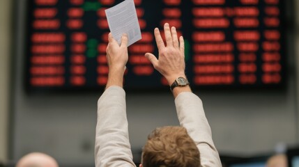 Traders Celebrating Stock Exchange Activity
