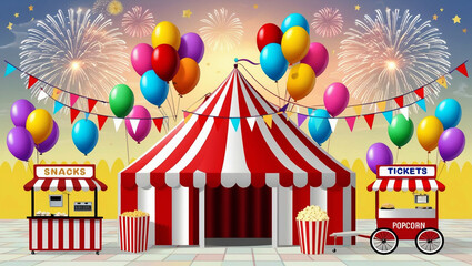 Carnival Festival Design, AI Generated