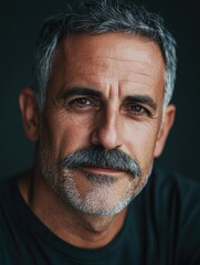 Obraz premium Man with mustache