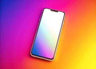 Blank Smartphone Screen Mockup for Social Media Campaign Design