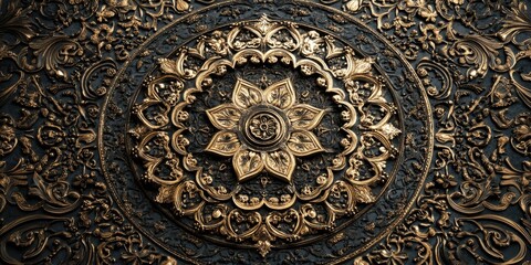 Metal object on wall