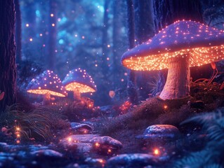 Obraz premium Forest Mushrooms