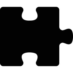 Simple vector icon on a theme jigsaw puzzle