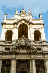 Face of the church of SS. Annunziata in Turin, Piedmont, Italy, Europe